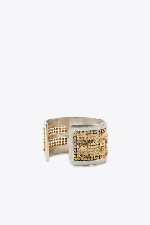 CONTRAST MESH METAL BRACELET
