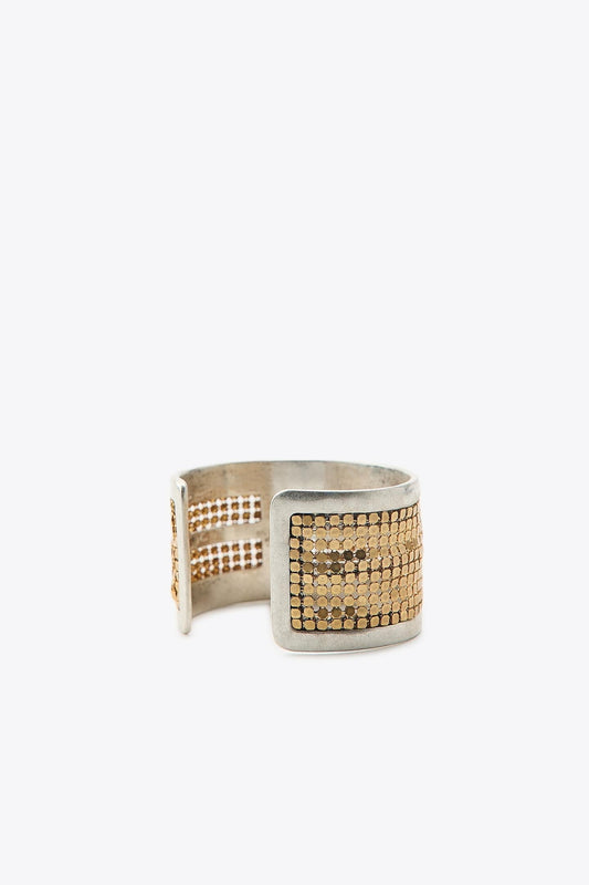 CONTRAST MESH METAL BRACELET