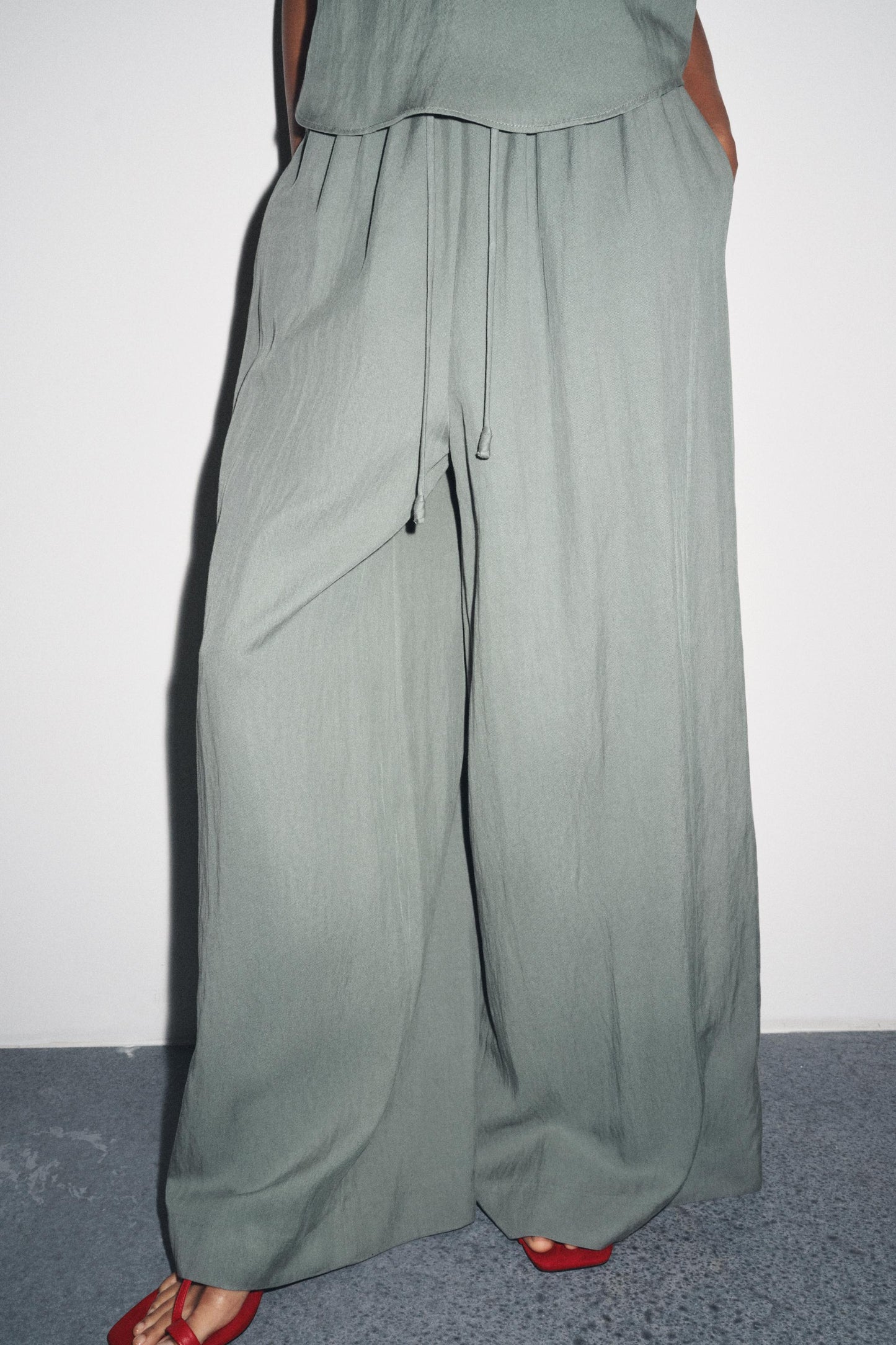 ZW COLLECTION FLOWING PYJAMA TROUSERS