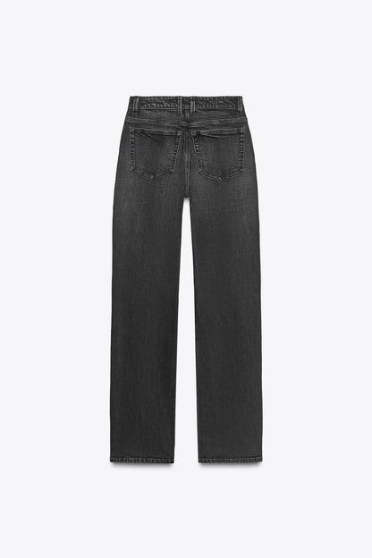 TRF HIGH-WAIST STRAIGHT LEG JEANS