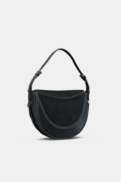 LEATHER FLAP CROSSBODY BAG