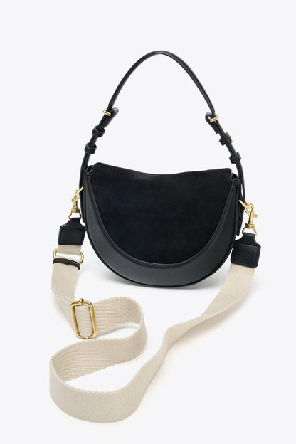 LEATHER FLAP CROSSBODY BAG
