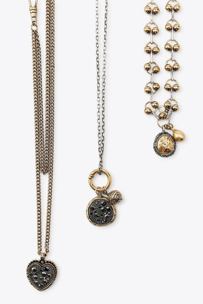 3-PACK OF ASSORTED CHAIN NECKLACES WITH COINS